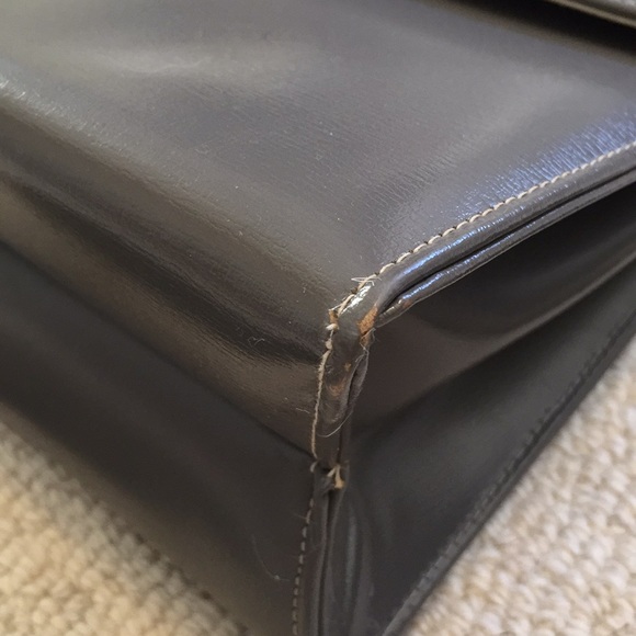 Vintage Grey Duchess Purse with Top Handle - Picture 5 of 11